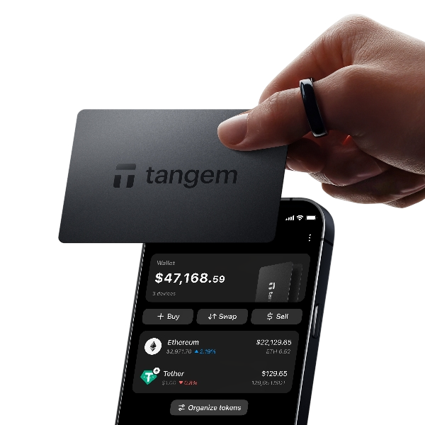 Tangem Wallet ( 1 bague + 2 cartes )