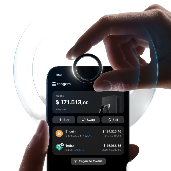 Tangem Wallet ( 1 bague + 2 cartes )