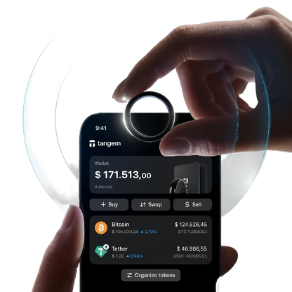Tangem Wallet ( 1 bague + 2 cartes )