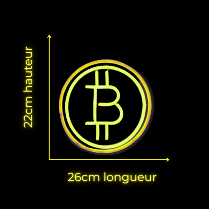 Néon Bitcoin à poser